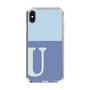 Slim Protection Case［ Original - initial two tone - U blue ］