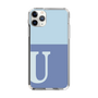 Slim Protection Case［ Original - initial two tone - U blue ］