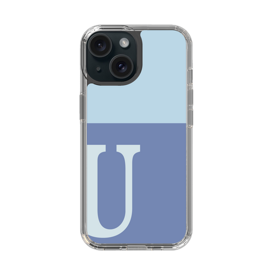 Slim Protection Case［ Original - initial two tone - U blue ］