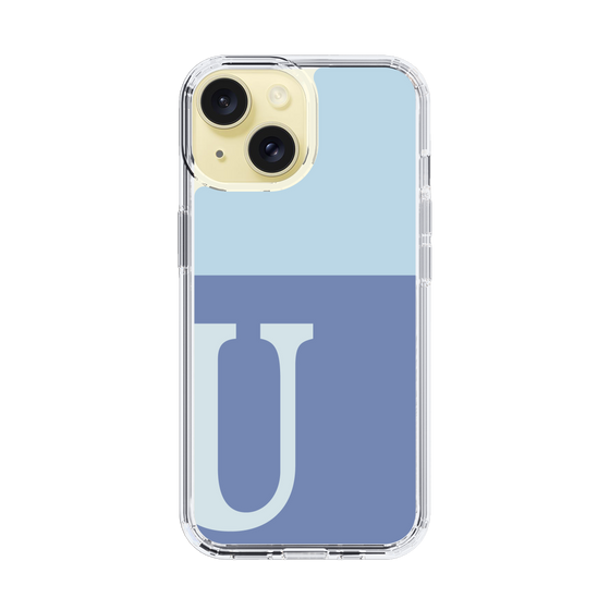 Slim Protection Case［ Original - initial two tone - U blue ］