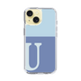 Slim Protection Case［ Original - initial two tone - U blue ］