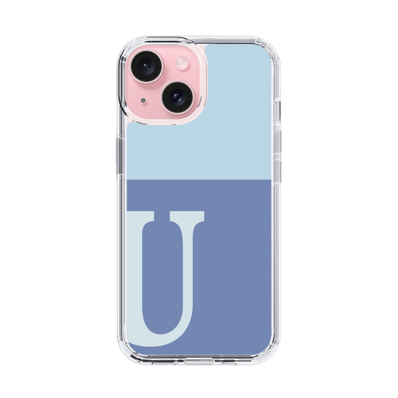 Slim Protection Case［ Original - initial two tone - U blue ］