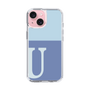 Slim Protection Case［ Original - initial two tone - U blue ］