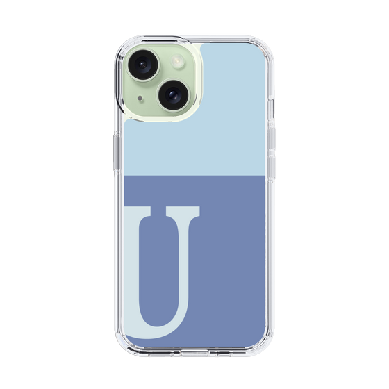 Slim Protection Case［ Original - initial two tone - U blue ］