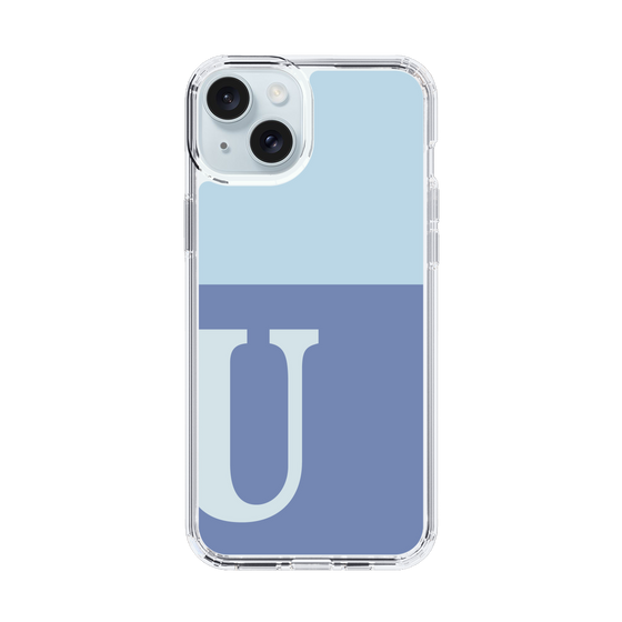 Slim Protection Case［ Original - initial two tone - U blue ］