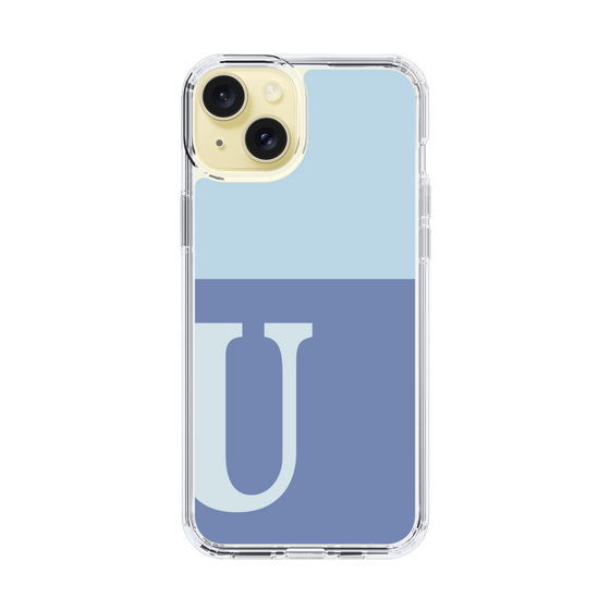 Slim Protection Case［ Original - initial two tone - U blue ］