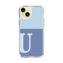 Slim Protection Case［ Original - initial two tone - U blue ］