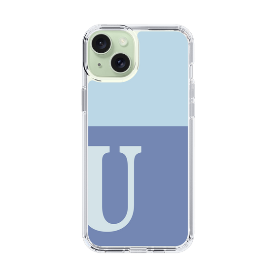 Slim Protection Case［ Original - initial two tone - U blue ］