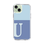 Slim Protection Case［ Original - initial two tone - U blue ］