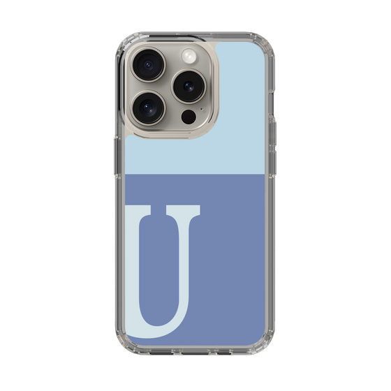 Slim Protection Case［ Original - initial two tone - U blue ］