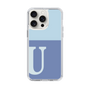 Slim Protection Case［ Original - initial two tone - U blue ］