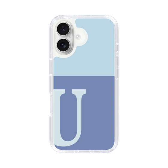Slim Protection Case［ オリジナル - initial two tone - U blue ］