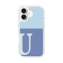Slim Protection Case［ オリジナル - initial two tone - U blue ］