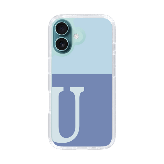 Slim Protection Case［ オリジナル - initial two tone - U blue ］
