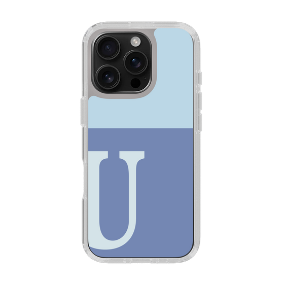 Slim Protection Case［ オリジナル - initial two tone - U blue ］