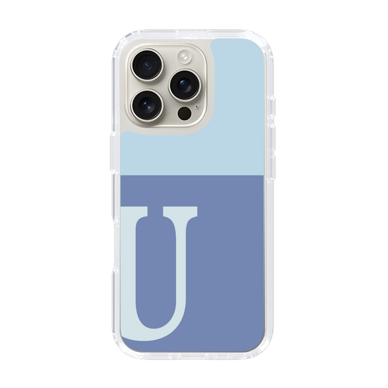 Slim Protection Case［ オリジナル - initial two tone - U blue ］