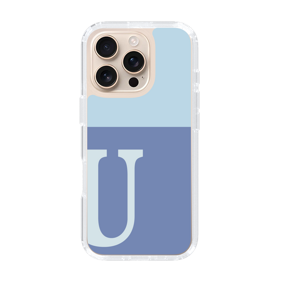 Slim Protection Case［ オリジナル - initial two tone - U blue ］