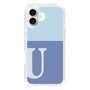 Slim Protection Case［ オリジナル - initial two tone - U blue ］