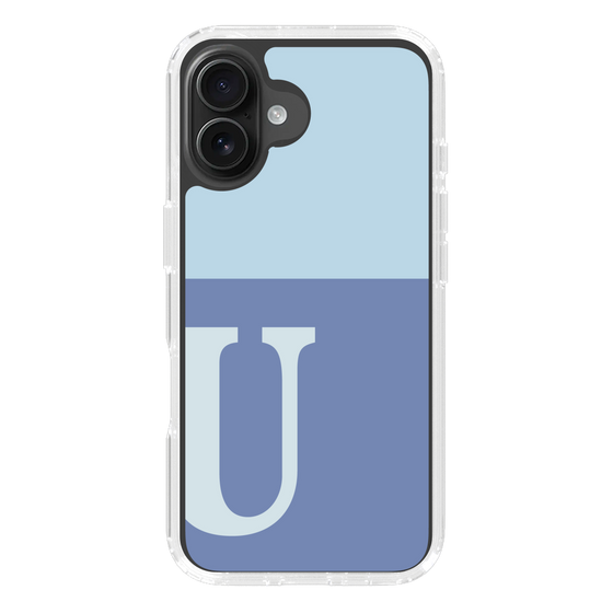 Slim Protection Case［ オリジナル - initial two tone - U blue ］