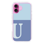 Slim Protection Case［ オリジナル - initial two tone - U blue ］