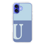 Slim Protection Case［ オリジナル - initial two tone - U blue ］