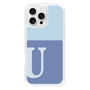 Slim Protection Case［ オリジナル - initial two tone - U blue ］