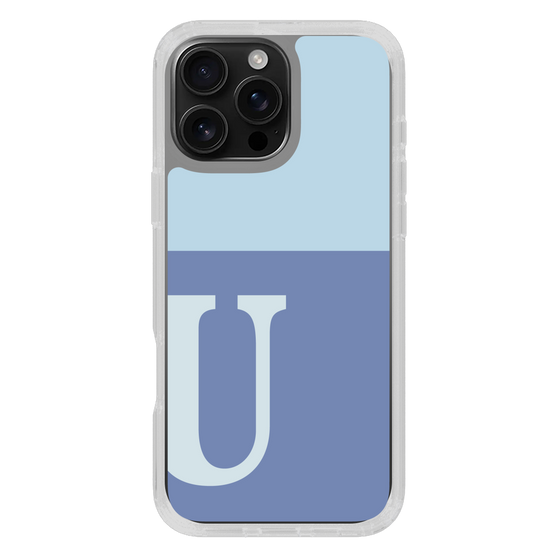 Slim Protection Case［ オリジナル - initial two tone - U blue ］