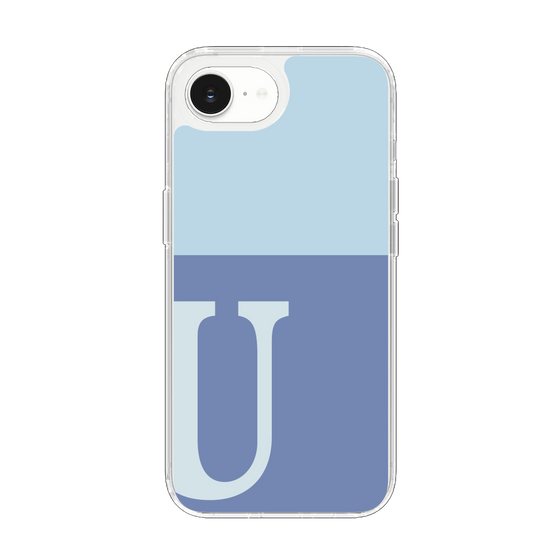 Slim Protection Case［ Original - initial two tone - U blue ］