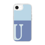 Slim Protection Case［ Original - initial two tone - U blue ］