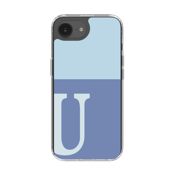 Slim Protection Case［ Original - initial two tone - U blue ］