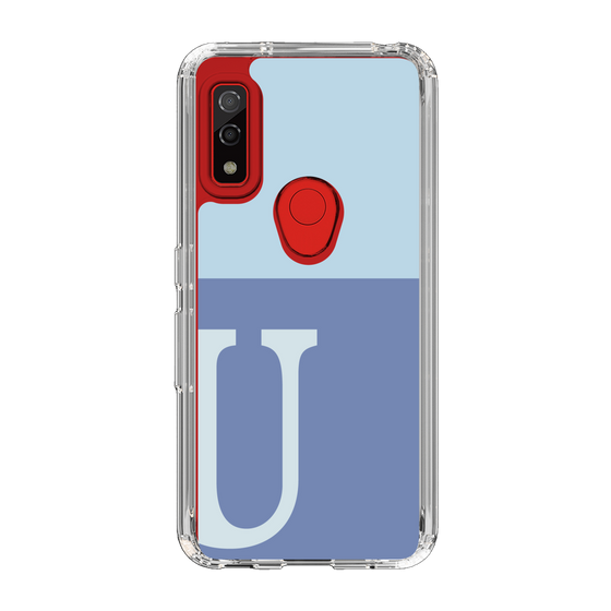 Slim Protection Case［ Original - initial two tone - U blue ］