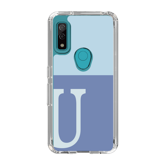 Slim Protection Case［ Original - initial two tone - U blue ］