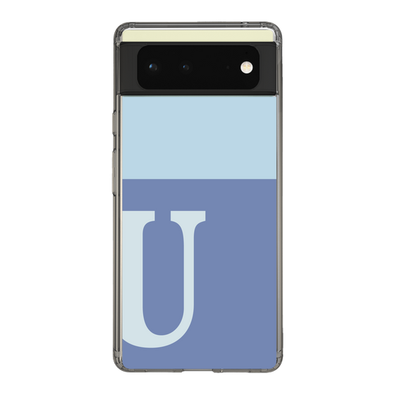 Slim Protection Case［ Original - initial two tone - U blue ］
