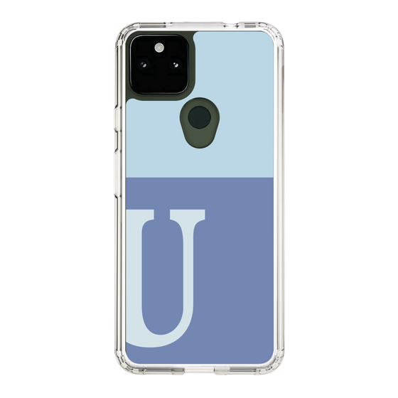 Slim Protection Case［ Original - initial two tone - U blue ］
