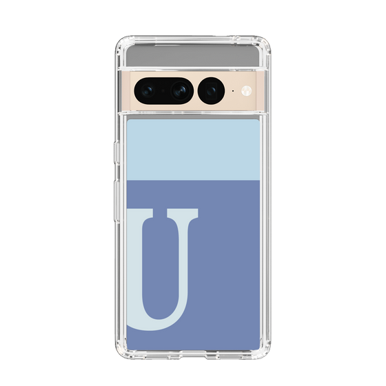Slim Protection Case［ Original - initial two tone - U blue ］