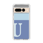 Slim Protection Case［ Original - initial two tone - U blue ］
