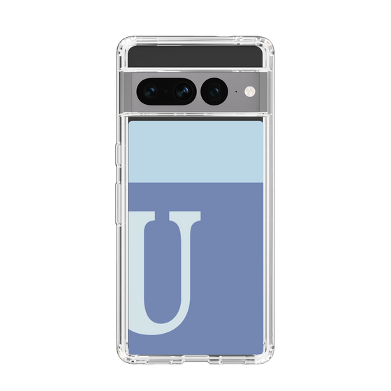 Slim Protection Case［ Original - initial two tone - U blue ］