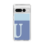 Slim Protection Case［ Original - initial two tone - U blue ］
