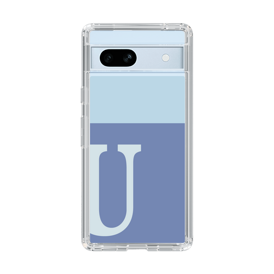 Slim Protection Case［ Original - initial two tone - U blue ］