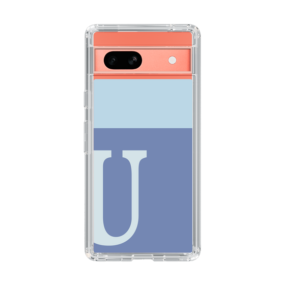 Slim Protection Case［ Original - initial two tone - U blue ］