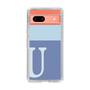 Slim Protection Case［ Original - initial two tone - U blue ］