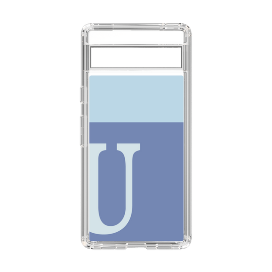 Slim Protection Case［ Original - initial two tone - U blue ］