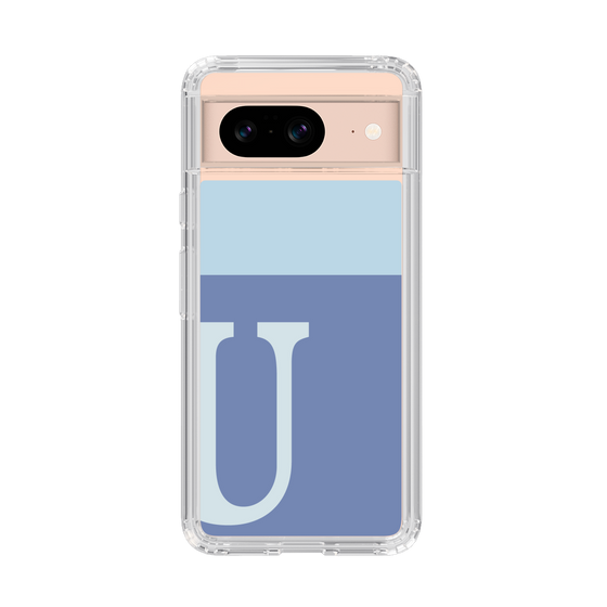 Slim Protection Case［ Original - initial two tone - U blue ］