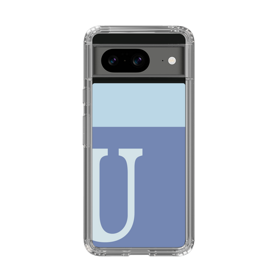 Slim Protection Case［ Original - initial two tone - U blue ］