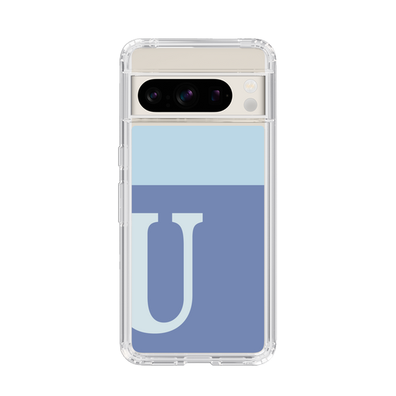 Slim Protection Case［ Original - initial two tone - U blue ］