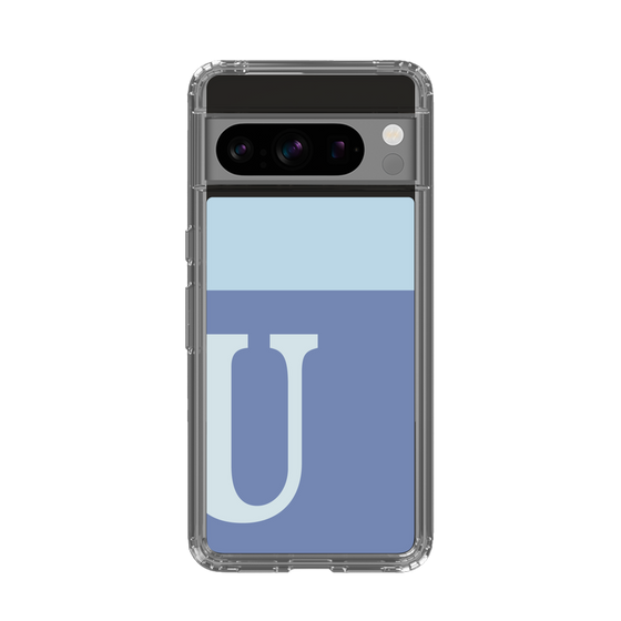 Slim Protection Case［ Original - initial two tone - U blue ］