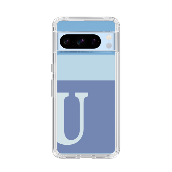Slim Protection Case［ Original - initial two tone - U blue ］