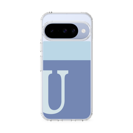 Slim Protection Case［ Original - initial two tone - U blue ］