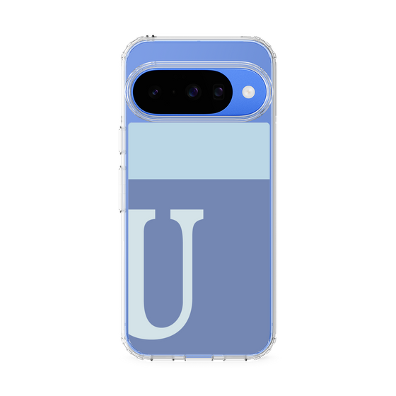 Slim Protection Case［ Original - initial two tone - U blue ］