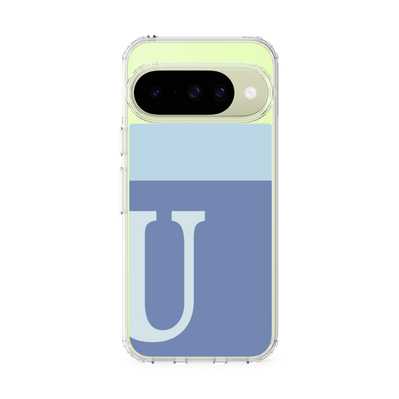 Slim Protection Case［ Original - initial two tone - U blue ］